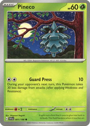 Pineco 1 - SV01 Scarlet & Violet Base Set - Poke-Collect