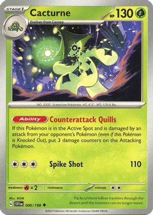 Cacturne - 006/198 6 - SV01 Scarlet & Violet Base Set - Poke-Collect