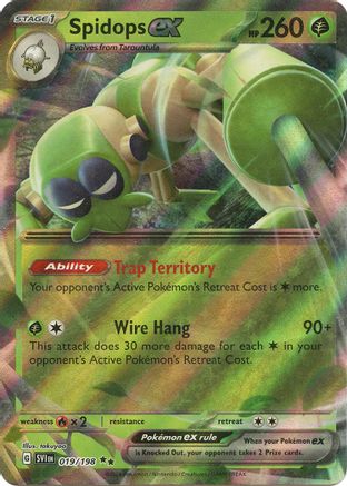 Spidops ex - 019/198 19 - SV01 Scarlet & Violet Base Set Holofoil - Poke-Collect