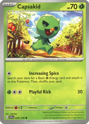 Capsakid - 028/198 28 - SV01 Scarlet & Violet Base Set Reverse Holofoil - Poke-Collect