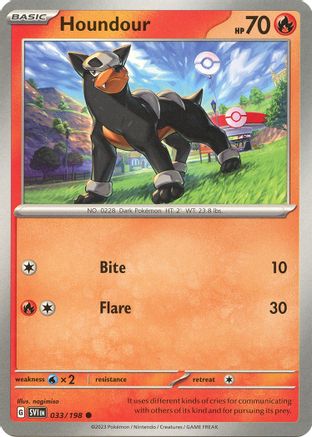 Houndour - 033/198 33 - SV01 Scarlet & Violet Base Set - Poke-Collect