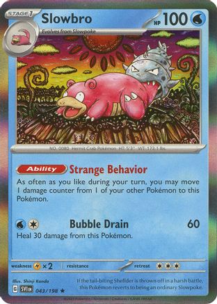 Slowbro 43 - SV01 Scarlet & Violet Base Set Reverse Holofoil - Poke-Collect