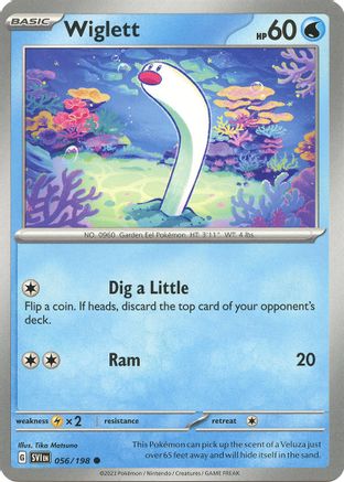 Wiglett - 056/198 56 - SV01 Scarlet & Violet Base Set Reverse Holofoil - Poke-Collect