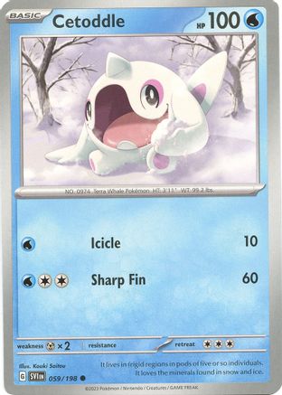 Cetoddle - 059/198 59 - SV01 Scarlet & Violet Base Set Reverse Holofoil - Poke-Collect