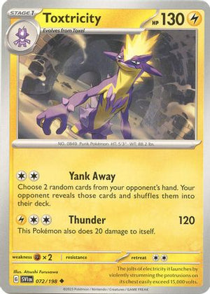 Toxtricity 72 - SV01 Scarlet & Violet Base Set Reverse Holofoil - Poke-Collect