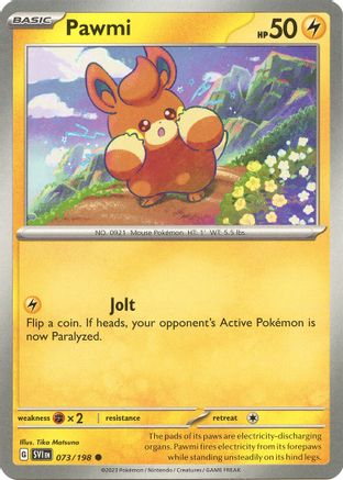 Pawmi - 073/198 73 - SV01 Scarlet & Violet Base Set Reverse Holofoil - Poke-Collect