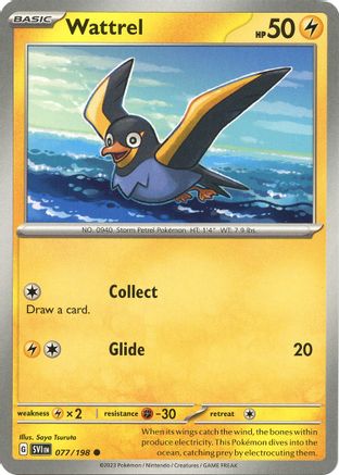 Wattrel - 077/198 77 - SV01 Scarlet & Violet Base Set Reverse Holofoil - Poke-Collect