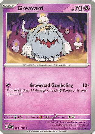 Greavard - 104/198 104 - SV01 Scarlet & Violet Base Set - Poke-Collect
