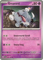 Greavard - 105/198 105 - SV01 Scarlet & Violet Base Set - Poke-Collect