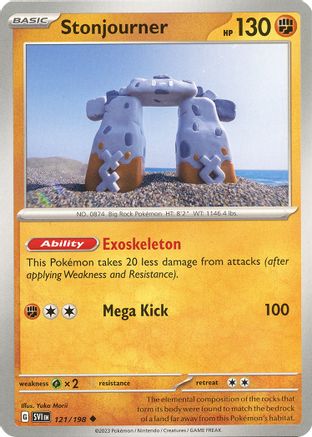 Stonjourner 121 - SV01 Scarlet & Violet Base Set Reverse Holofoil - Poke-Collect
