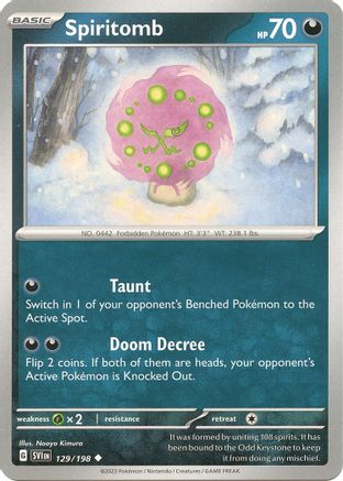 Spiritomb 129 - SV01 Scarlet & Violet Base Set - Poke-Collect