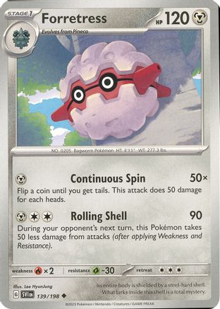 Forretress 139 - SV01 Scarlet & Violet Base Set - Poke-Collect