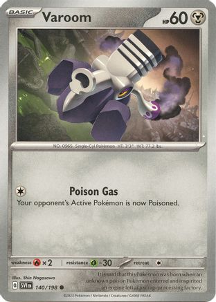 Varoom - 140/198 140 - SV01 Scarlet & Violet Base Set Reverse Holofoil - Poke-Collect