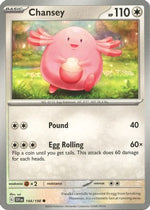 Chansey 144 - SV01 Scarlet & Violet Base Set Reverse Holofoil - Poke-Collect