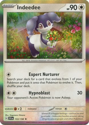 Indeedee 153 - SV01 Scarlet & Violet Base Set Reverse Holofoil - Poke-Collect