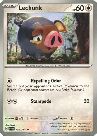 Lechonk - 154/198 154 - SV01 Scarlet & Violet Base Set - Poke-Collect