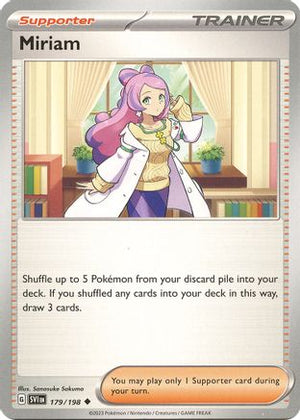Miriam - 179/198 179 - SV01 Scarlet & Violet Base Set Reverse Holofoil - Poke-Collect