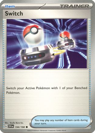 Switch 194 - SV01 Scarlet & Violet Base Set Reverse Holofoil - Poke-Collect