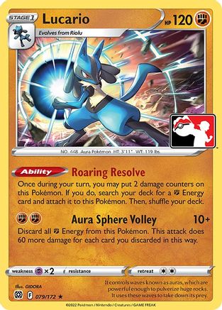 Lucario - 079/172 79 - Prize Pack Series Cards - Poke-Collect