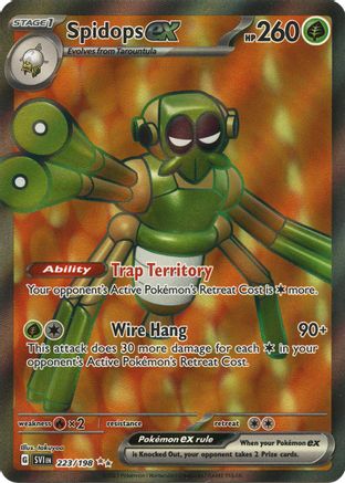 Spidops ex - 223/198 223 - SV01 Scarlet & Violet Base Set Holofoil - Poke-Collect