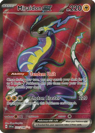 Miraidon ex - 227/198 227 - SV01 Scarlet & Violet Base Set Holofoil - Poke-Collect