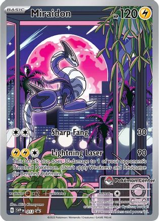 Miraidon - 013 (Pokemon Center Exclusive) 13 - SV Scarlet & Violet Promo Cards Holofoil - Poke-Collect
