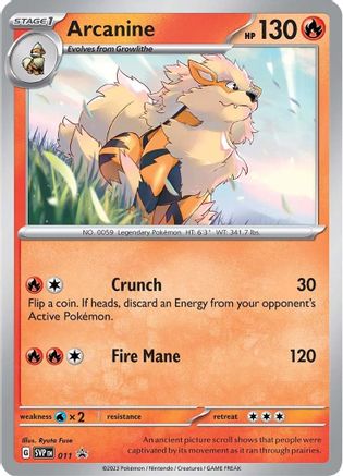 Arcanine - 011 11 - SV Scarlet & Violet Promo Cards Holofoil - Poke-Collect