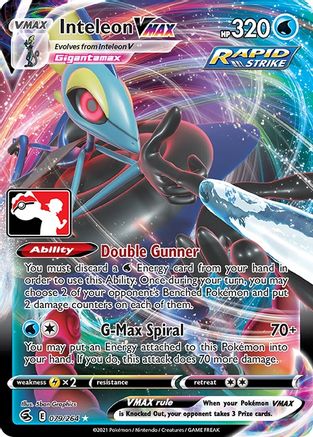 Inteleon VMAX 79 - Prize Pack Series Cards Holofoil - Poke-Collect