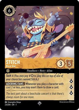 Stitch - Rock Star (23/204) - The First Chapter Cold Foil