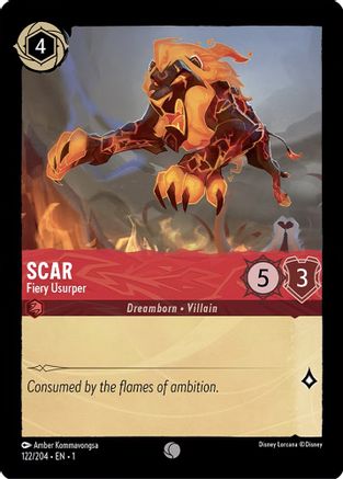 Scar - Fiery Usurper (122/204) - The First Chapter Cold Foil