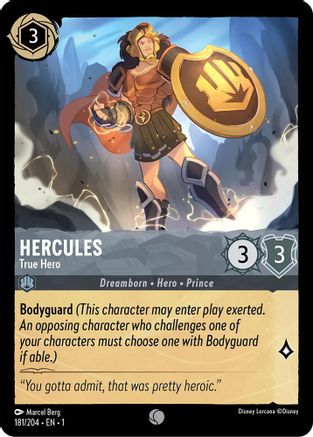Hercules - True Hero (181/204) - The First Chapter Cold Foil - Poke-Collect