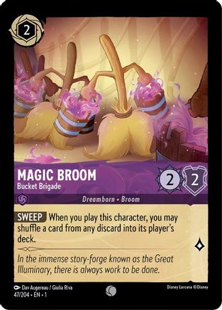 Magic Broom - Bucket Brigade (47/204) - The First Chapter Cold Foil