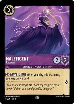 Maleficent - Sorceress (49/204) - The First Chapter Cold Foil