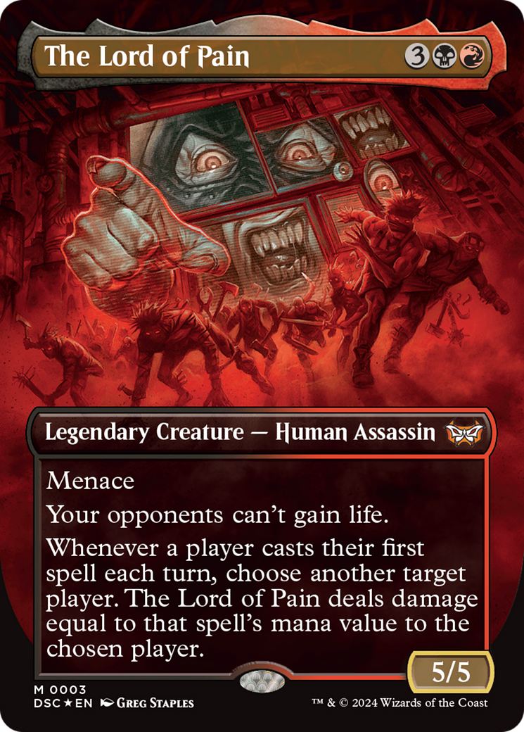 The Lord of Pain (DSC-003) - Duskmourn: House of Horror Commander (Borderless) - Poke-Collect