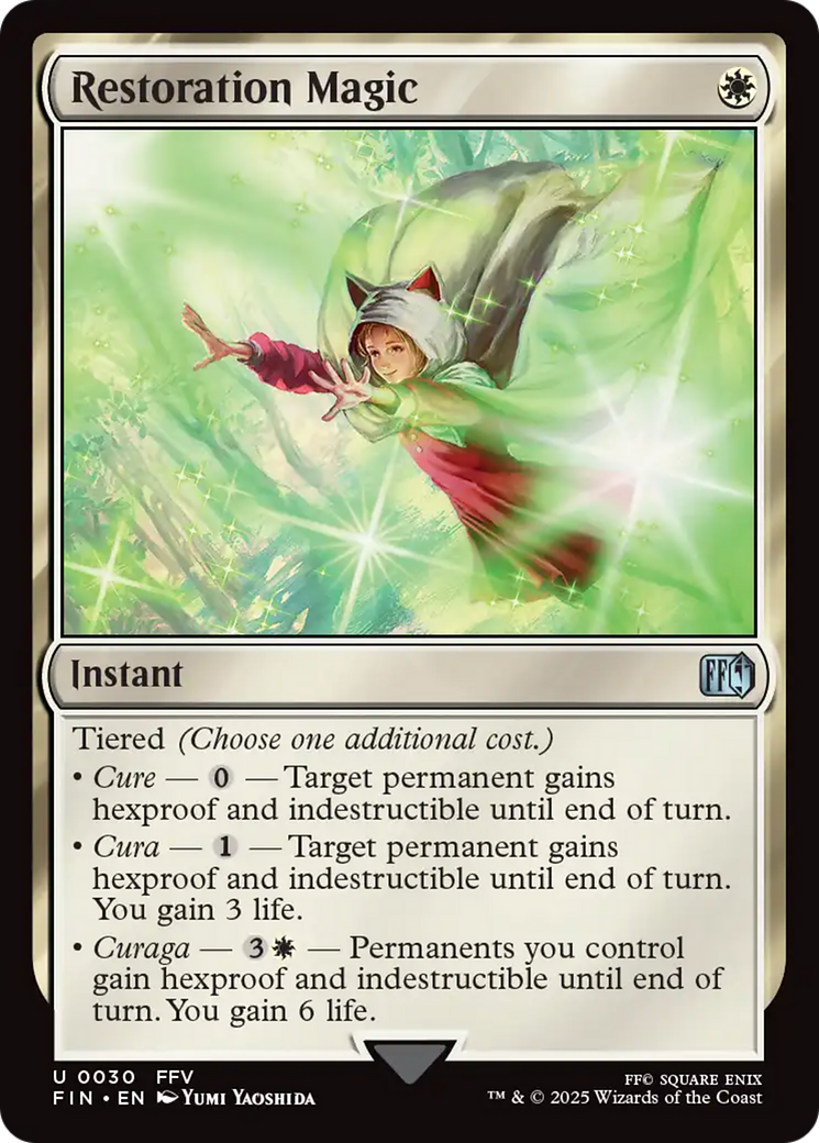 Restoration Magic (FIN-030) - FINAL FANTASY Foil - Poke-Collect