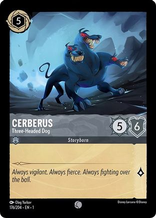 Cerberus - Three-Headed Dog (176/204) - The First Chapter Cold Foil - Poke-Collect