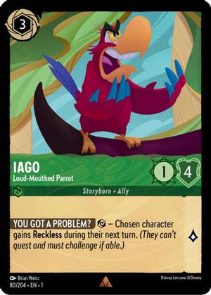 Iago - Loud-Mouthed Parrot (80/204) - The First Chapter Cold Foil