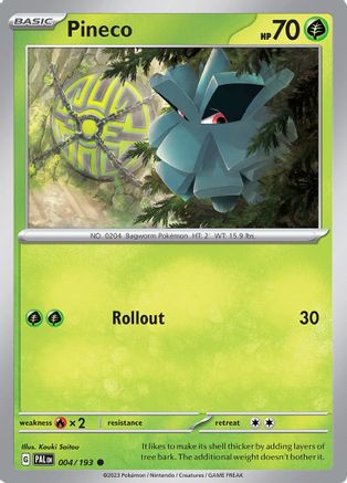 Pineco 4 - SV02 Paldea Evolved Reverse Holofoil - Poke-Collect