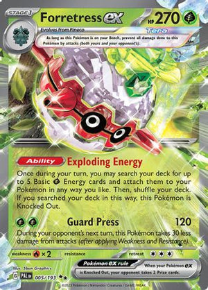 Forretress ex 5 - SV02 Paldea Evolved Holofoil