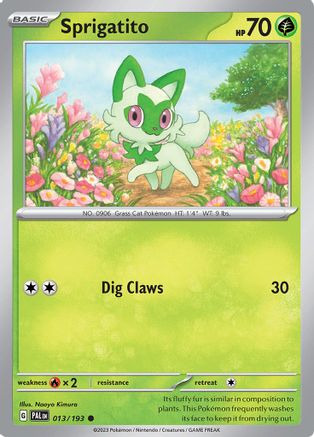 Sprigatito 13 - SV02 Paldea Evolved - Poke-Collect