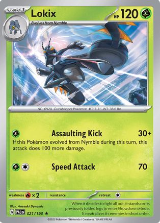 Lokix 21 - SV02 Paldea Evolved Reverse Holofoil - Poke-Collect