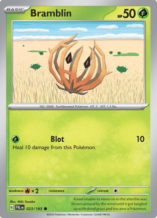 Bramblin - 023/193 23 - SV02 Paldea Evolved Reverse Holofoil - Poke-Collect