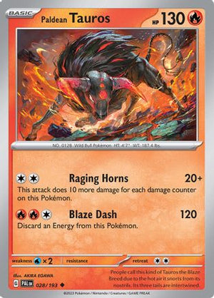 Paldean Tauros - 028/193 28 - SV02 Paldea Evolved - Poke-Collect