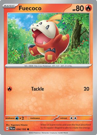 Fuecoco - 034/193 34 - SV02 Paldea Evolved Reverse Holofoil - Poke-Collect
