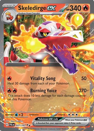 Skeledirge ex 37 - SV02 Paldea Evolved Holofoil - Poke-Collect
