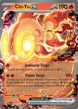 Chi-Yu ex - 040/193 40 - SV02 Paldea Evolved Holofoil - Poke-Collect