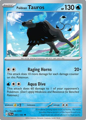 Paldean Tauros - 041/193 41 - SV02 Paldea Evolved - Poke-Collect