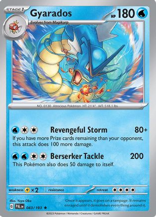 Gyarados 43 - SV02 Paldea Evolved Reverse Holofoil - Poke-Collect