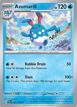 Azumarill 45 - SV02 Paldea Evolved Reverse Holofoil - Poke-Collect