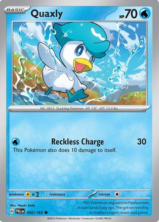 Quaxly - 050/193 50 - SV02 Paldea Evolved - Poke-Collect